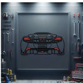 McLaren Back View Metal Neon Car Wall Art - MTN0211