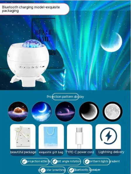 Northern Lights Starry Sky Projector Lamp