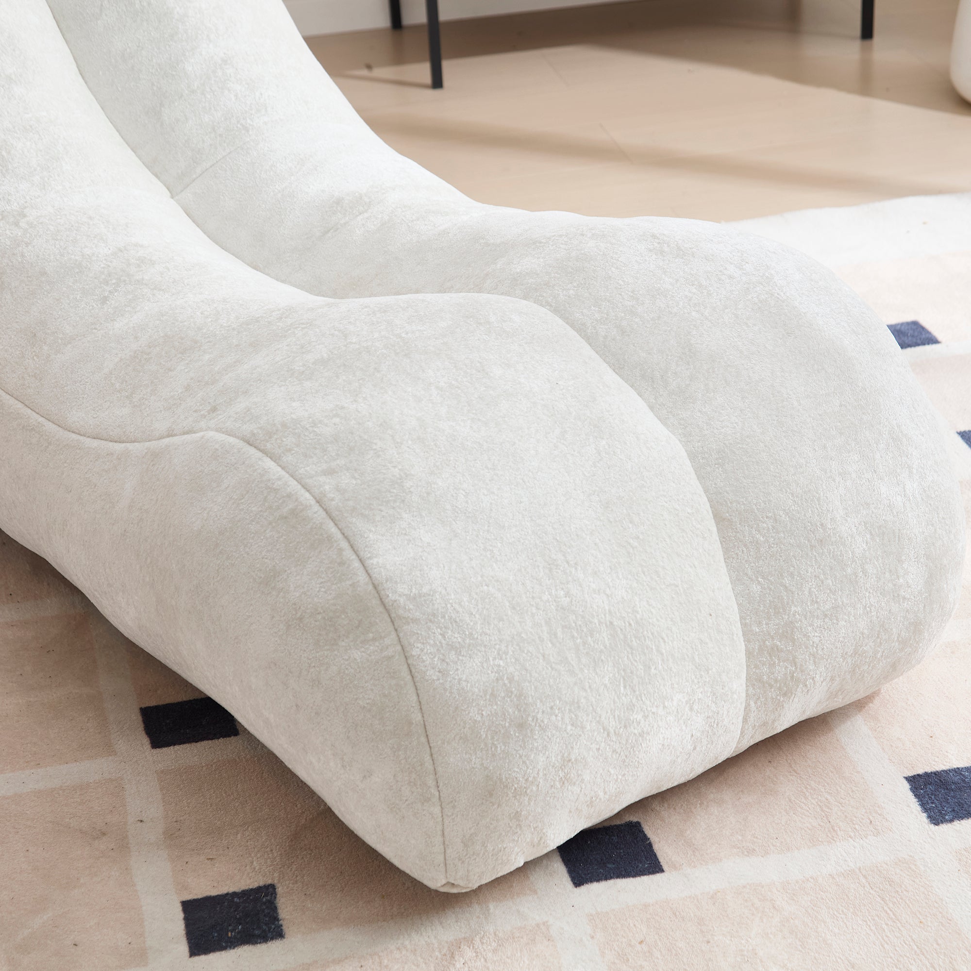 Creative Bean Bag Sofa Chair for Adults with High-Quality Sponge Filling and Polyester Fiber,59x30x23.6 inches