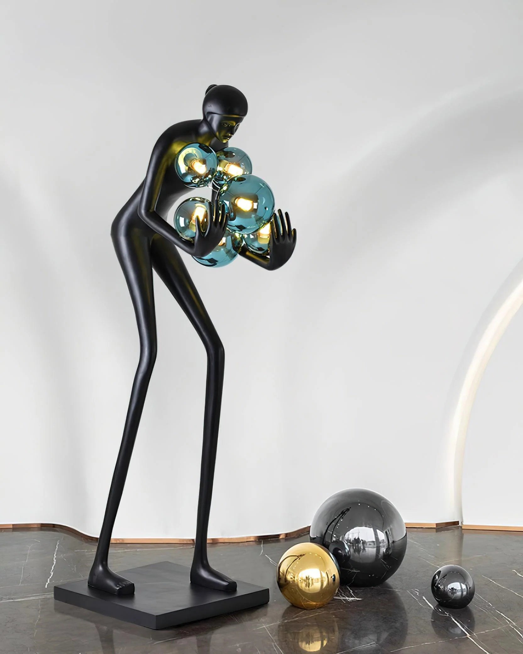 Calliope Statue Decoration Floor Lamp