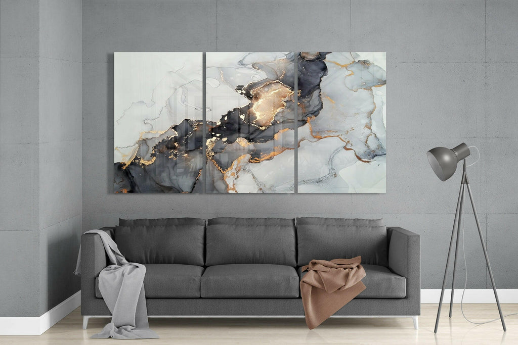 Abstract Glass Wall Art