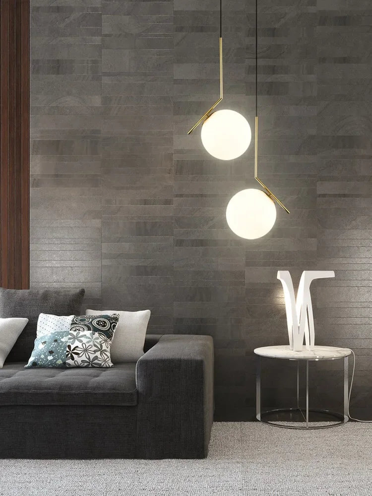Glass Ball LED Chandelier Light