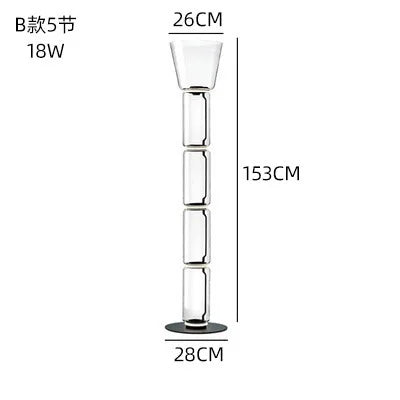 Glass LED Floor Lamp
