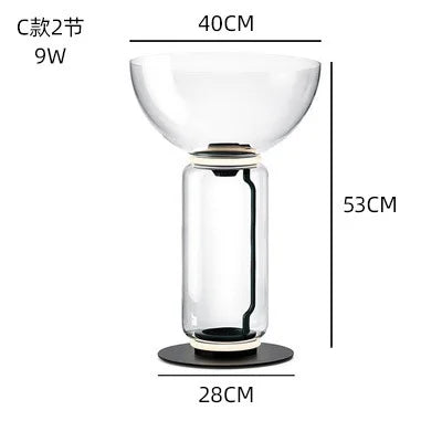 Glass LED Floor Lamp