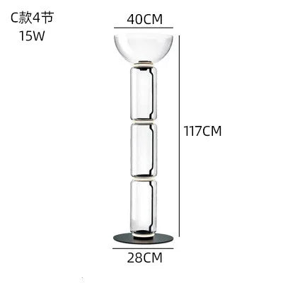 Glass LED Floor Lamp