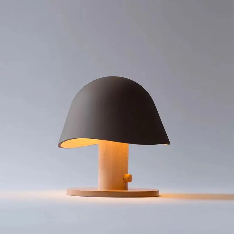 Glass Mushroom Table Lamp