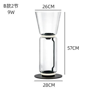 Glass LED Floor Lamp