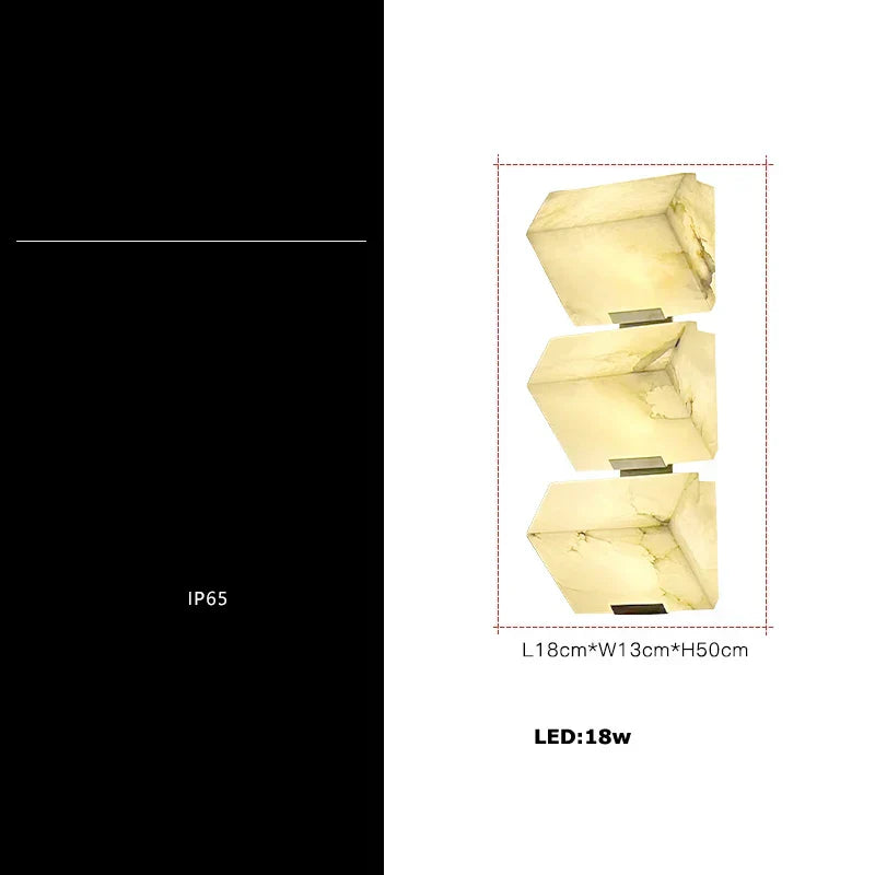 Marble Cube LED Wall Sconce