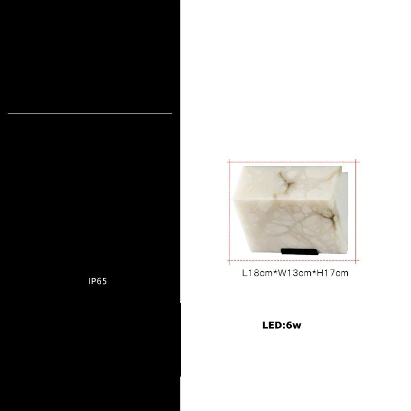 Marble Cube LED Wall Sconce
