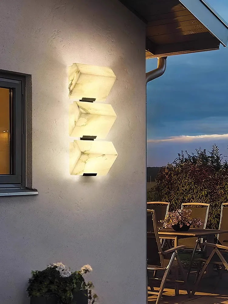 Marble Cube LED Wall Sconce