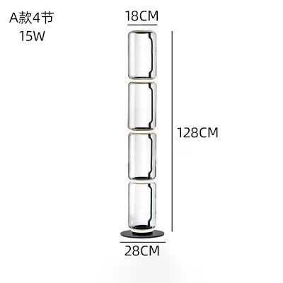 Glass LED Floor Lamp