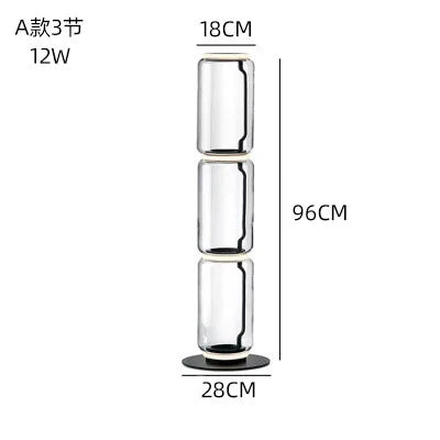 Glass LED Floor Lamp