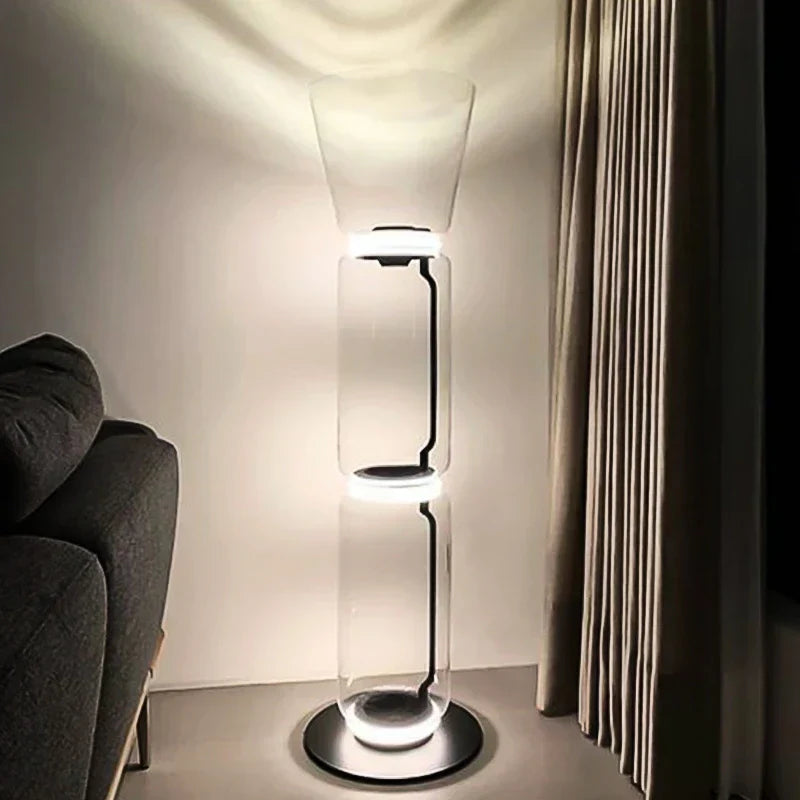Glass LED Floor Lamp