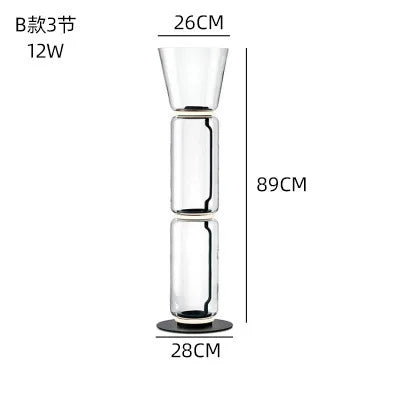 Glass LED Floor Lamp