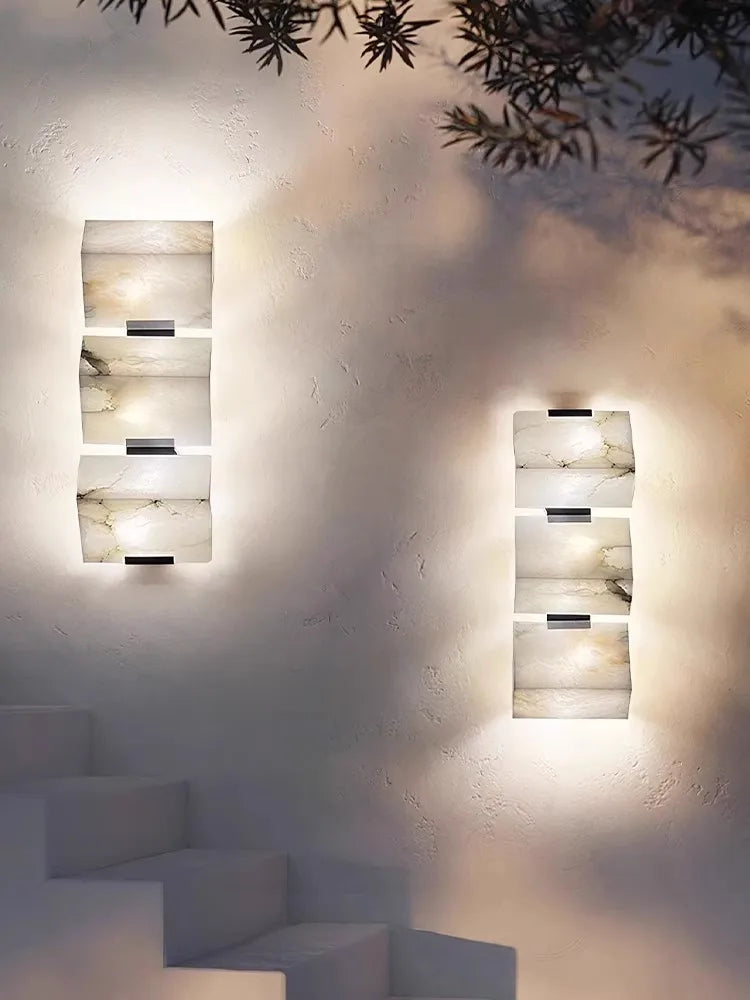 Marble Cube LED Wall Sconce
