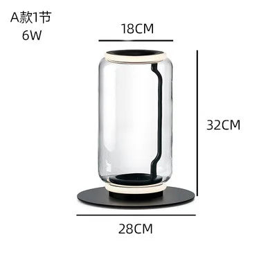 Glass LED Floor Lamp