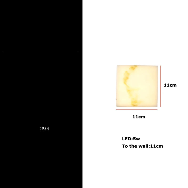 Marble Cube LED Wall Sconce