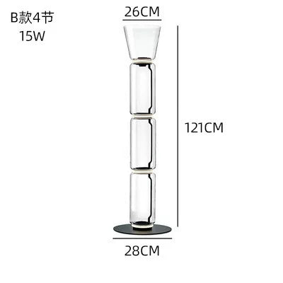 Glass LED Floor Lamp