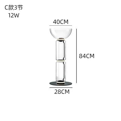 Glass LED Floor Lamp