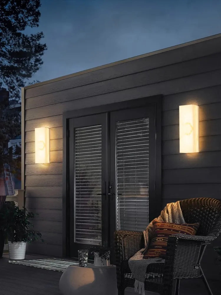 Marble Cube LED Wall Sconce