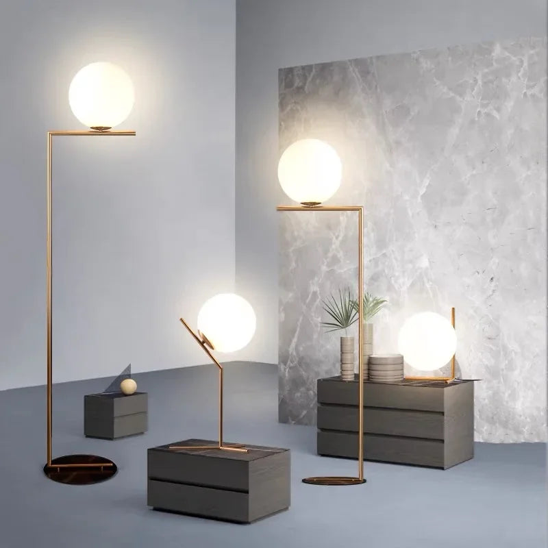 Glass Ball LED Chandelier Light