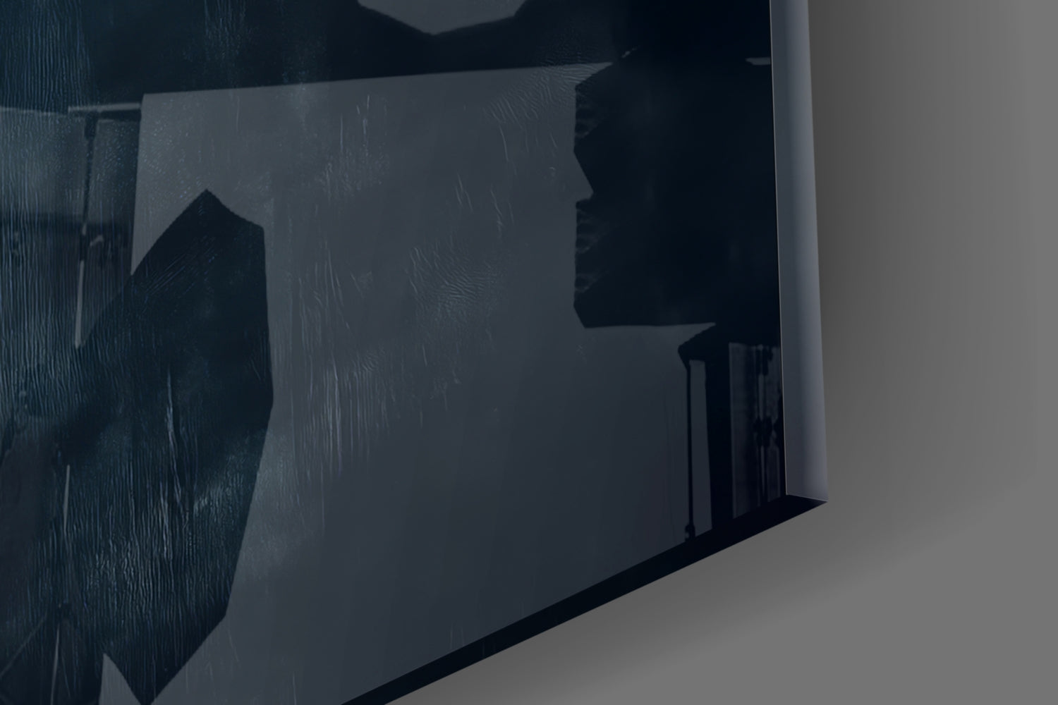 Red Moon Rising Glass Wall Art