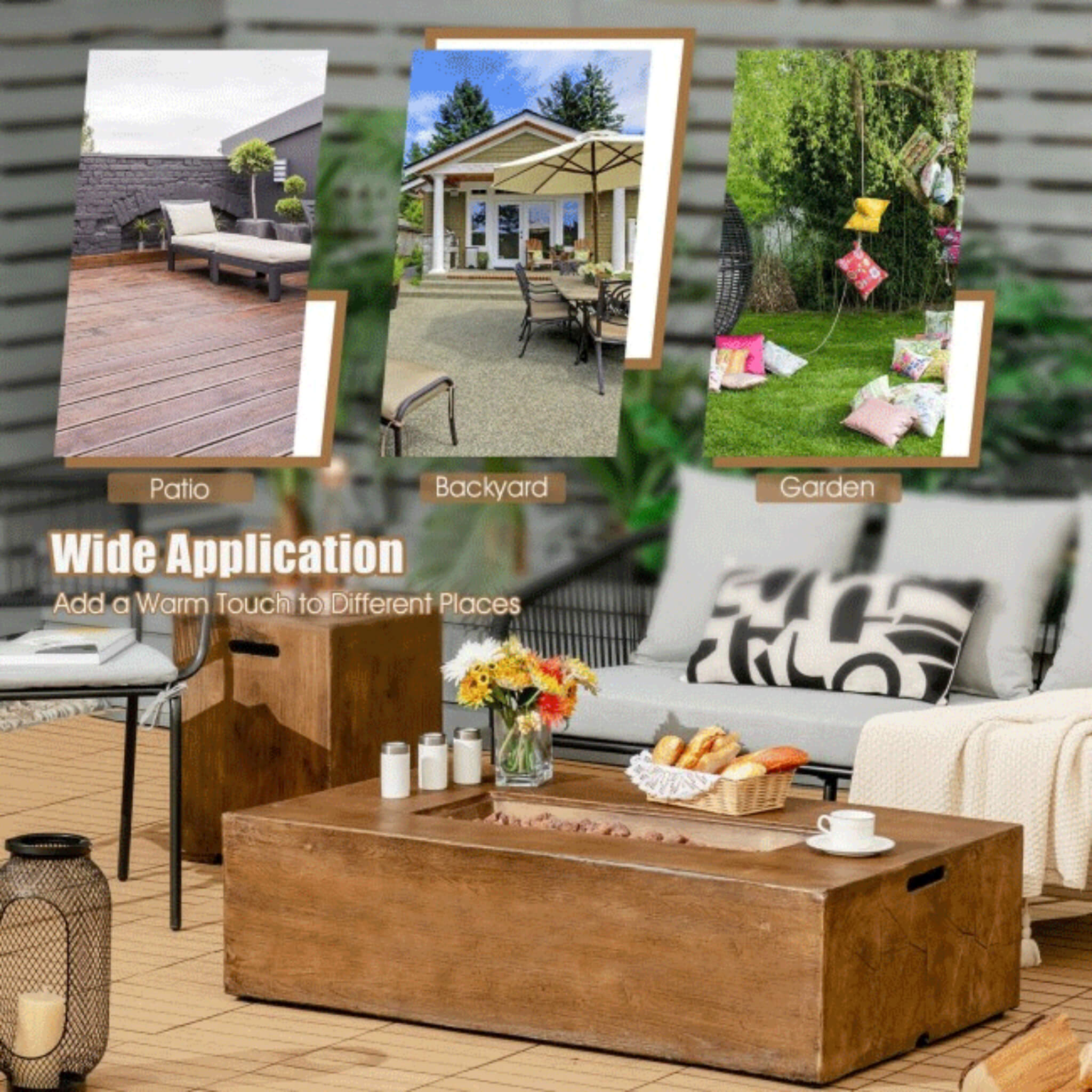 Alora Outdoor Fire Pit Table