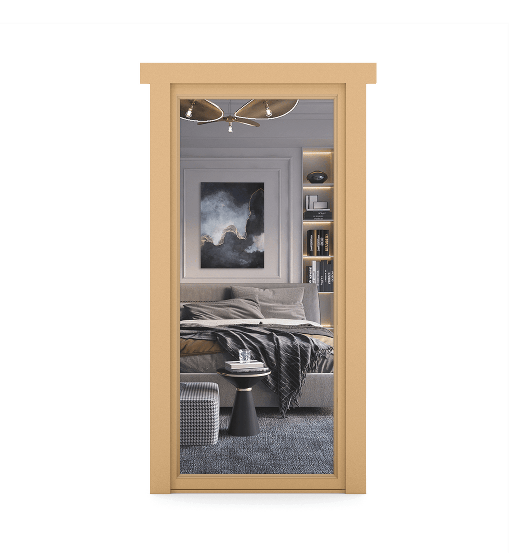 Hidden Paint Grade Mirror Door