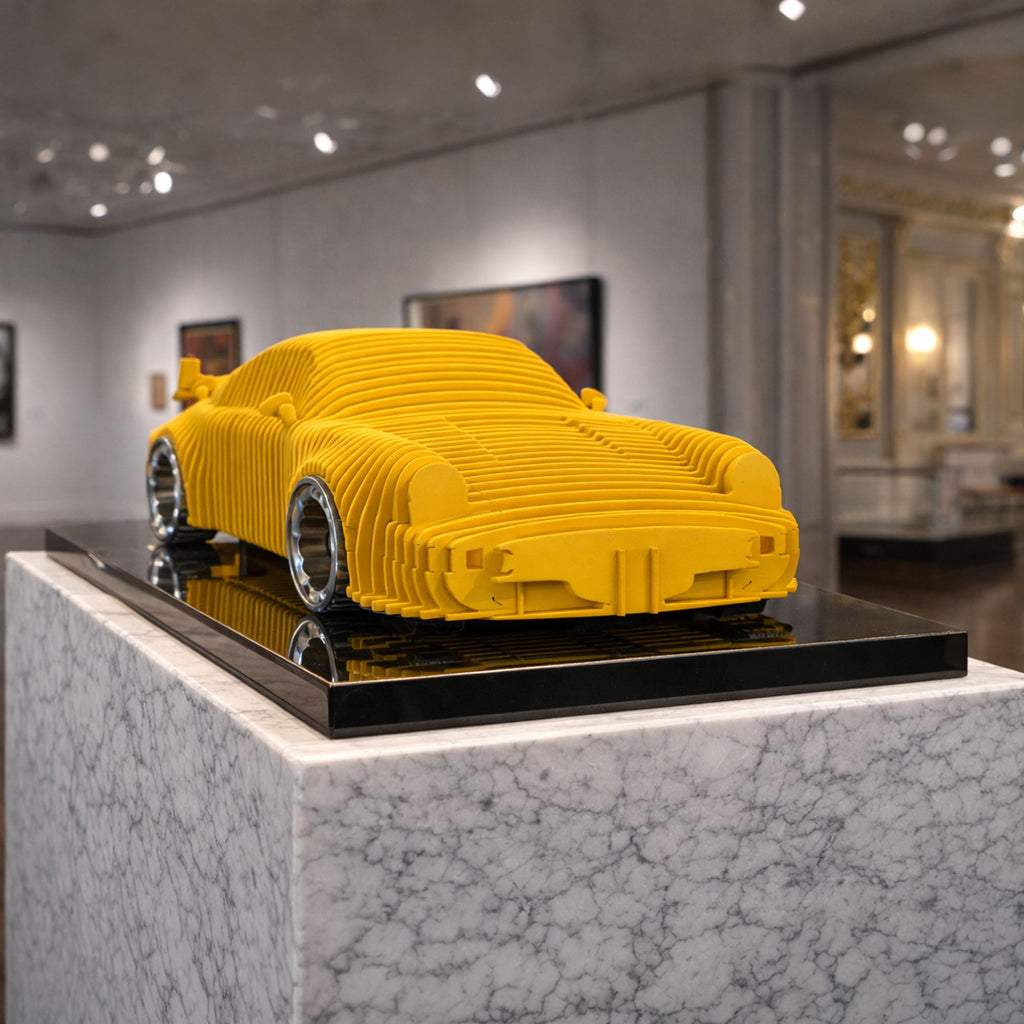 911 Metal Car Sculpture